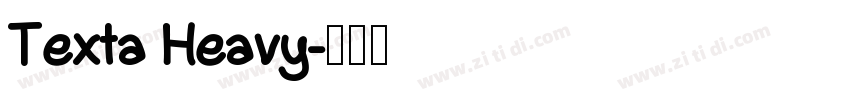 Texta Heavy字体转换